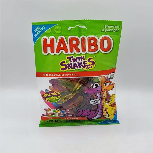 Haribo Twin Snakes Gummies, 175g