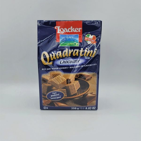 Loacker Quadtratini Chocolate Wafers, 250g