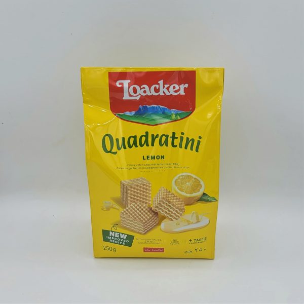 Loacker Quadratini Lemon Wafers, 250g
