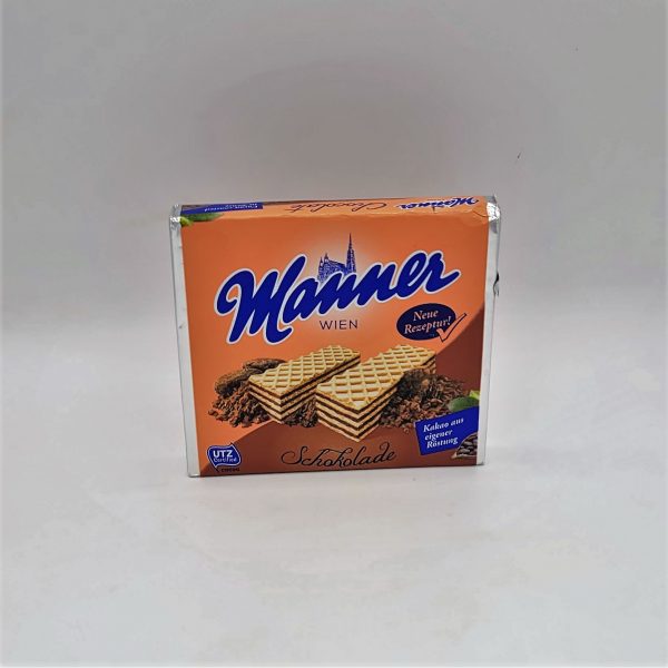 Manner Chocolate Wafers, 75g