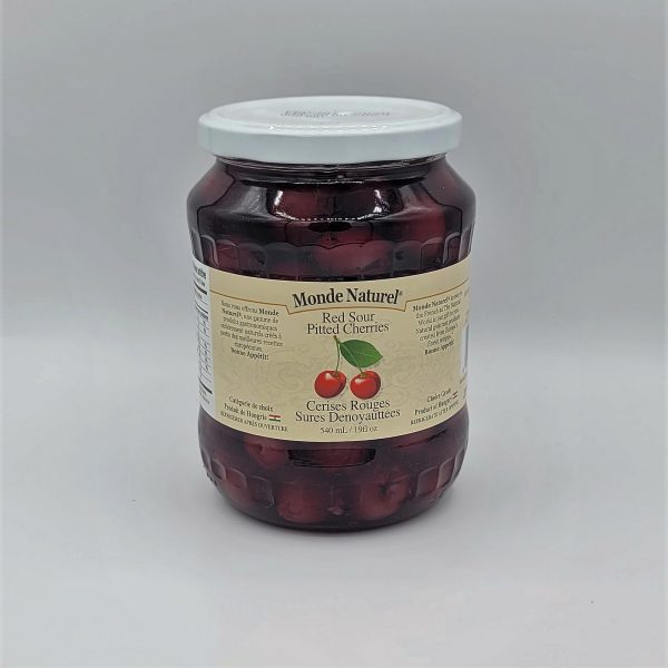 Monde Naturel Red Sour Pitted Cherries, 540ml